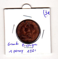 Grande Bretagne 1 Penny 1901 - Andere & Zonder Classificatie
