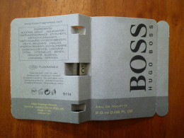 Hugo Boss échantillon Tube Sur Carte The Signature Fragance For Men - Perfume Samples (testers)