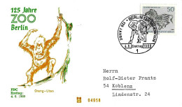 GERMANIA GERMANY - 1969 125° Zoo Di Berlino (elefante) Su Busta Fdc - 4032 - Elefantes