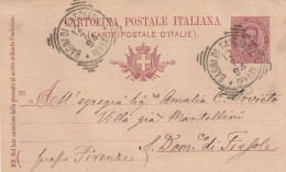 Bagni Di Casciana (Pisa) Tondo-riquadrato Del 1894 - Marcophilie