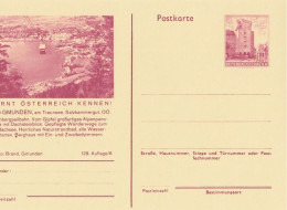 Österreich Bild-Postkarte (Ganzsache) 129/8: 4810 GMUNDEN AM TRAUNSEE, Salzkammergut, Grünberg-Seilbahn, 1973 - Briefkaarten