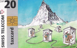 Switzerland: 1996 Telefonkabinen Matterhorn Zermatt - Telephones