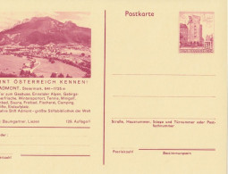Österreich Bild-Postkarte (Ganzsache) 129/1: ADMONT, Steiermark, Gesäuse, 1973 - Briefkaarten