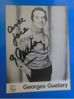 AUTOGRAPHE DE GEORGES GUETARY SUR CARTE - Chanteurs & Musiciens