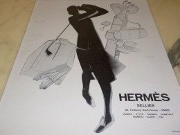 ANCIENNE PUBLICITE GOLF  MAISON HERMES 1929 - Other & Unclassified