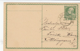 Österreich Monarchie Postkarte (Ganzsache) Aus LAAB AM WALDE, 1913 - Briefkaarten