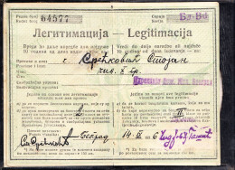 SERBIA 1936 , ANNUALLY RAILWAY TICKET - Europe