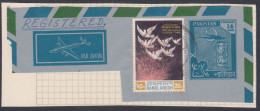 Bangladesh 1972 Used On Paper, Pakistan Stamps, Independence, Aerogram, Hourglass, Masonic Symbol - Bangladesh