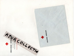 CROIX ROUGE MONEGASQUE . LETTRE VIERGE + ENVELOPPE . - Red Cross