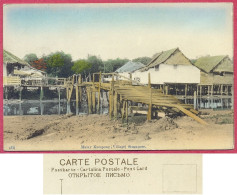 Malay Kampong (Village) Dwelling Houses, Fishing Singapore No 51_CPA Vintage 1900's_ (n°PCard497)_cpc - Singapour