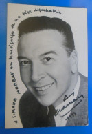 AUTOGRAPHE DE ANDRE CLAVEAU SUR CARTE - Sänger Und Musiker