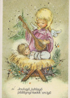 ENGEL WEIHNACHTSFERIEN Feiern & Feste Vintage Ansichtskarte Postkarte CPSM #PAH747.A - Anges
