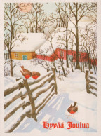 Feliz Año Navidad PÁJARO Vintage Tarjeta Postal CPSM #PBO097.A - Neujahr