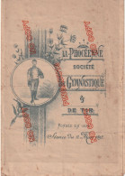 Fixe Escrime Programme Assauts 2 Mars 1893 La Phocéenne Société Gymnastique Et Tir Escrime Sabre - Fechten