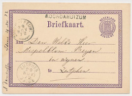 Roordahuizum - Trein Takjestempel Zutphen - Leeuwarden 1872 - Lettres & Documents