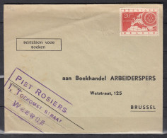 Brief Van Weerde Langstempel Naar Brussel - Griffes Linéaires