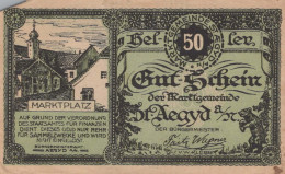 50 HELLER 1920 Stadt SANKT AEGYD AM NEUWALD Niedrigeren Österreich #PE747 - [11] Local Banknote Issues
