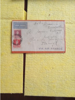 Argentina.france.brasil Rare Air France Cover Aug 1935. E7 Reg Post Late Delivery Up To 30/45 Day Could Be Less - 1927-1959 Covers & Documents