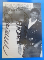 AUTOGRAPHE DE CHRISTIAN DELAGRANGE SUR CARTE - Sänger Und Musiker