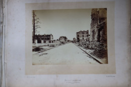 Guerre 1870 1871  Photo Ruines  Neuilly Bombarde  Rue Perronet - Guerre, Militaire