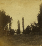France Cambrai Parc De Mr Bomel? Ancienne Photo Stereo 1860 - Stereoscopic