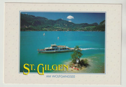 AK Im Schönen St. Gilgen Am Wolfgangsee. Boot: Salzkammergut. Austria, 2 Scans. Sommer - Freitzeit - Erlebnis - St. Gilgen