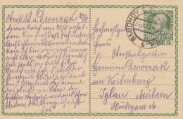 Österreich Monarchie Postkarte (Ganzsache) Aus PAULOWITZ B OLMÜTZ - PAVLOWICE U OLOMOUCE, 1915 - Briefkaarten