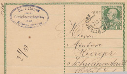 Österreich Monarchie Postkarte (Ganzsache) Aus HELPFAU-UTTENDORF, OÖ., 1910 - Briefkaarten