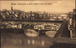 CPA Firenze Florenz Toscana, Ponti Vecchio, S. Trinita - Autres & Non Classés