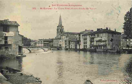 09 - Saint Girons - Le Vieux Pont Et Rive Droite Du Salat - CPA - Oblitération Convoyeur Foix à Boussens De 1922 - Voir  - Saint Girons