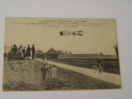 CARTE POSTALE AVIATION-LE 30 OCTOBRE 1908-HENRY FARMAN SUR SON VIEIL AEROPLANE VOISIN - ....-1914: Précurseurs