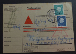Nachname Karte Heuss 1961 Siegen    #cov 5827 - Lettres & Documents