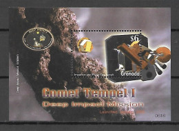 Grenada 2006 Space Exploration - Comet Tempel I MS MNH - Nordamerika