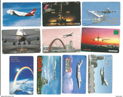 20 Cardboard Phonecards Lot - AIRPLANES - - Avions
