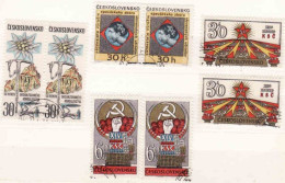 Tchécoslovaquie 1971 Mi 2000, 2001, 2008, 2009, 50 Jahre Bergsteiger-Organisation, 50 Jahre Sängerbund, Used - Usados
