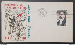 RO) 1973 MEXICO, FRANCISCO I. MADERO, PAINTING BY DIEGO RIVERA, FDC XF - Mexique
