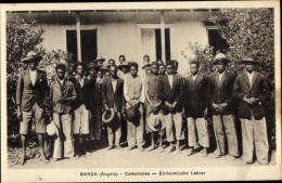 CPA Ganda Angola, Catechistes, Einheimische Lehrer, Volkstypen Afrika - Autres & Non Classés