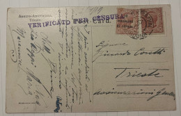 Scardona - Skradin - Dalmazia - Verificato Per Censura - Vg 1919. - Dalmazia
