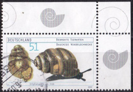 BRD 2002 Mi. Nr. 2265 Bauchige Windelschnecke O/used (A1-5) - Schalentiere