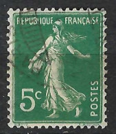 FRANCE 1909: Le Y&T 137 Obl. CAD Spécial "Paris" De Type "Suisse" - 1906-38 Semeuse Camée