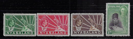 NYASALAND  1942  SCOTT#54A,55A,57A,69  MH - Nyassaland (1907-1953)