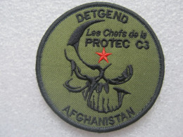 RARE COLLECTION GEND.  DETGEND OPEX AFGHANISTAN LES CHEFS PROTEC C3 ETAT SUP SCRATCH AU DOS 85MM - Police & Gendarmerie