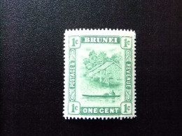 50 BRUNEI 1908 / RIVIÈRE DE BRUNEI Y CANOA / YVERT 24 * MH - Brunei (...-1984)
