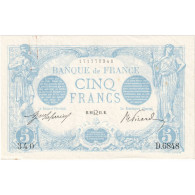 France, 5 Francs, Bleu, 1915-07-22, D.6848, TTB - 5 F 1912-1917 ''Bleu''