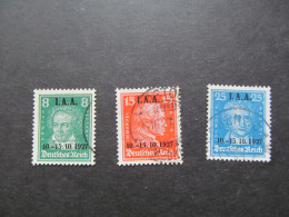 DR Nr. 407-409, 1927, IAA, Gestempelt - Used Stamps