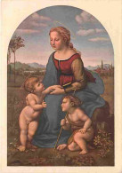 Art - Peinture Religieuse - Raffaello Santi Dit Sanzio - La Belle Jardinière - CPM - Voir Scans Recto-Verso - Paintings, Stained Glasses & Statues