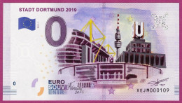 0-Euro XEJM 01 2019 Handpainted By M.Teixeira STADT DORTMUND 2019 # 109 - Pruebas Privadas