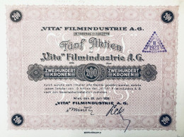 Rare: Autriche 1923: VITA Filmindustrie AG 25 Actions - 1.000 Couronne - Cinéma & Theatre