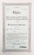 Autriche - Suben 1923: Action IV. Emission "1. Oberösterreichische Bauern-Zuckerfabrik AG" - Agriculture