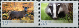 Norway 2014. Wildlife In Norway (MNH OG) Set Of 2 Stamps - Neufs